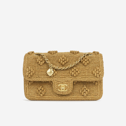 Chanel Classic Flap Lambskin Black Shoulder Bag Style 348