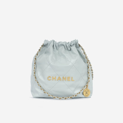 Chanel Small 22 Tote - Light Blue