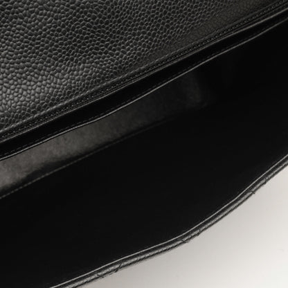 Chanel Classic Flap Lambskin Black Shoulder Bag Style 18
