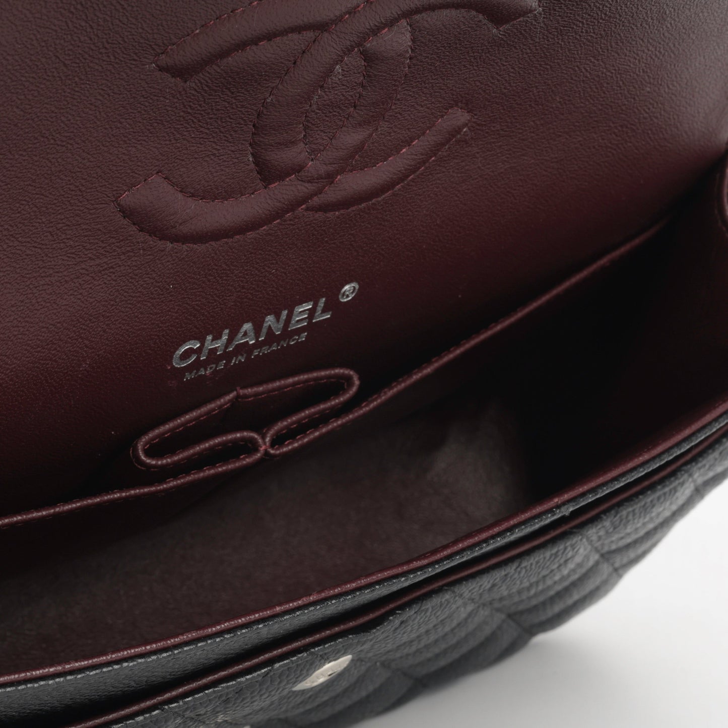 Chanel Classic Flap Lambskin Black Shoulder Bag Style 313