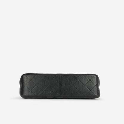 Chanel Classic Flap Lambskin Black Shoulder Bag Style 303