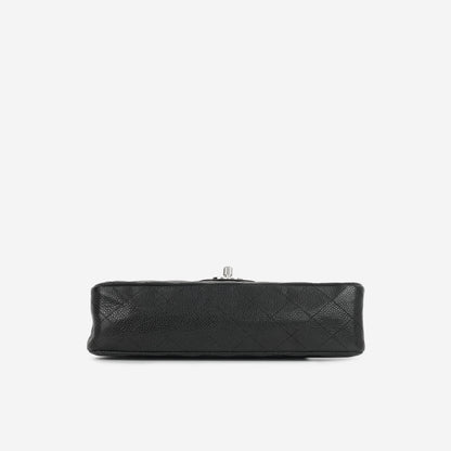 Chanel Classic Flap Lambskin Black Shoulder Bag Style 305
