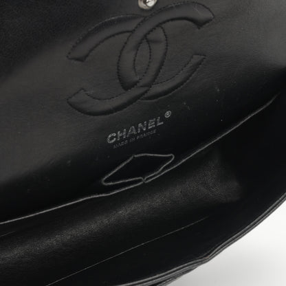 Chanel Classic Flap Lambskin Black Shoulder Bag Style 305