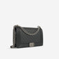 Chanel Boy Bag Lambskin Black Shoulder Bag Style 15