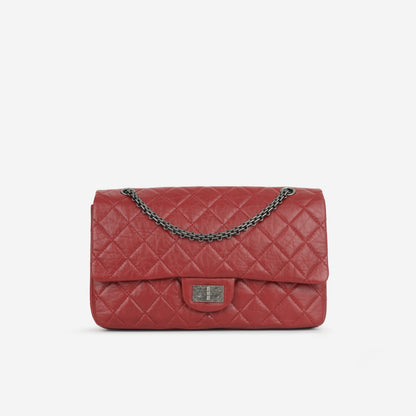Chanel Classic Flap Lambskin Red Shoulder Bag Style 2