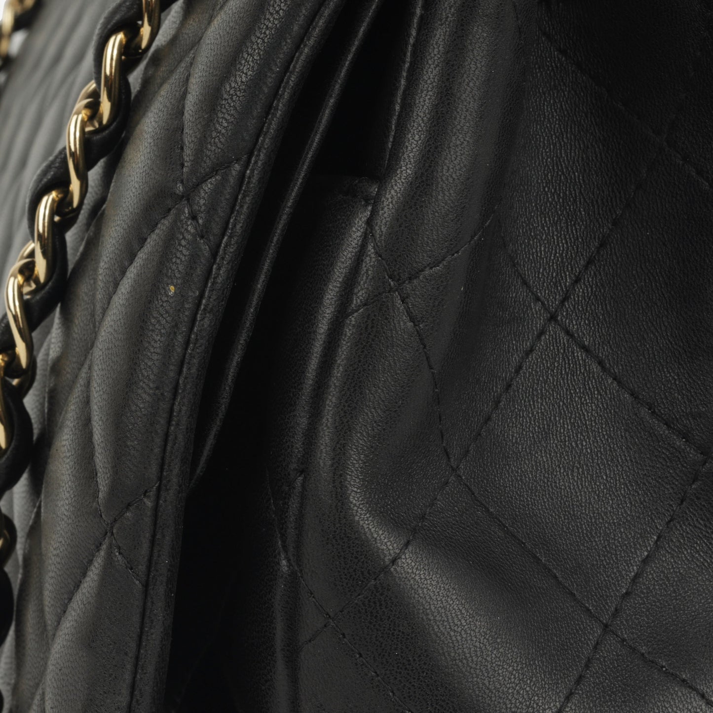 Chanel Classic Flap Lambskin Black Shoulder Bag Style 320