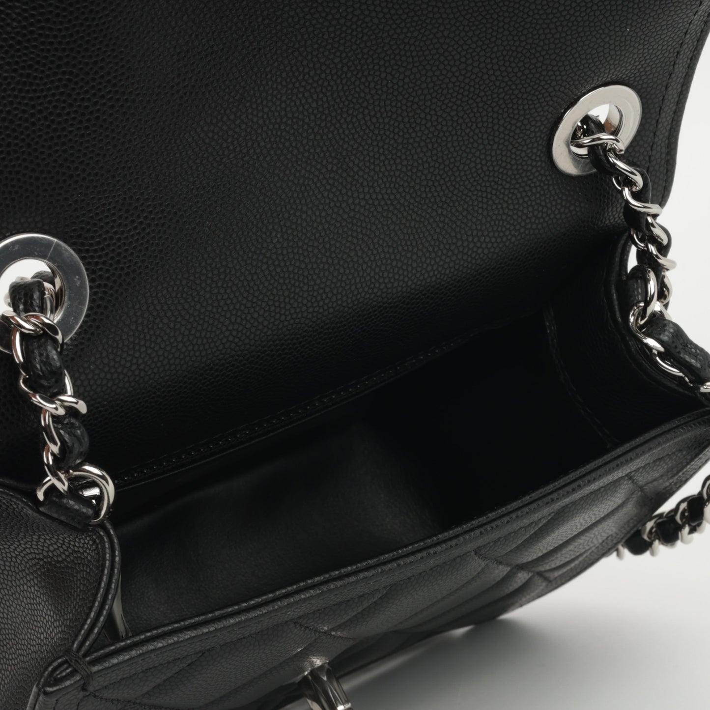 Chanel Classic Flap Caviar Black Shoulder Bag Style 2