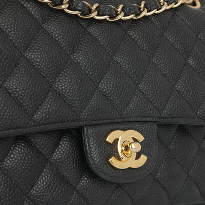 Chanel Classic Flap Lambskin Black Shoulder Bag Style 319