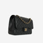 Chanel Classic Flap Lambskin Black Shoulder Bag Style 302