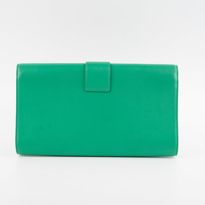 Saint Laurent Luxury Leather Red Clutch Red