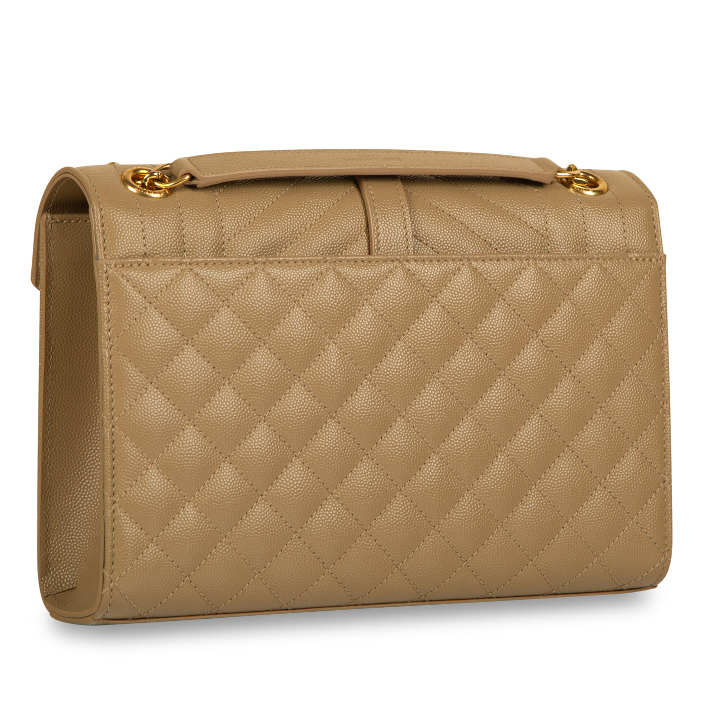 Saint Laurent Envelope Matelassé Beige Shoulder Bag