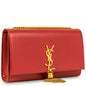 Saint Laurent Kate Leather Red Shoulder Bag Style 14