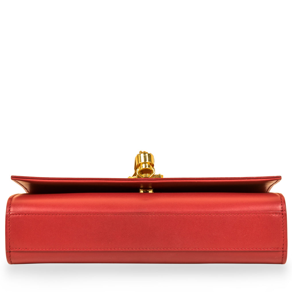 Saint Laurent Kate Leather Red Shoulder Bag Style 14