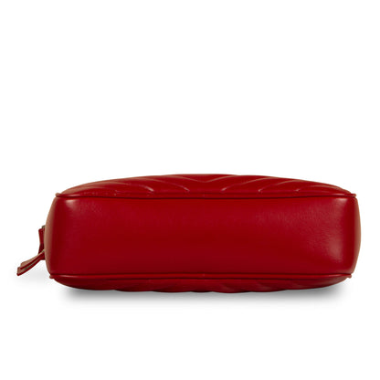 Saint Laurent Lou Lambskin Red Crossbody