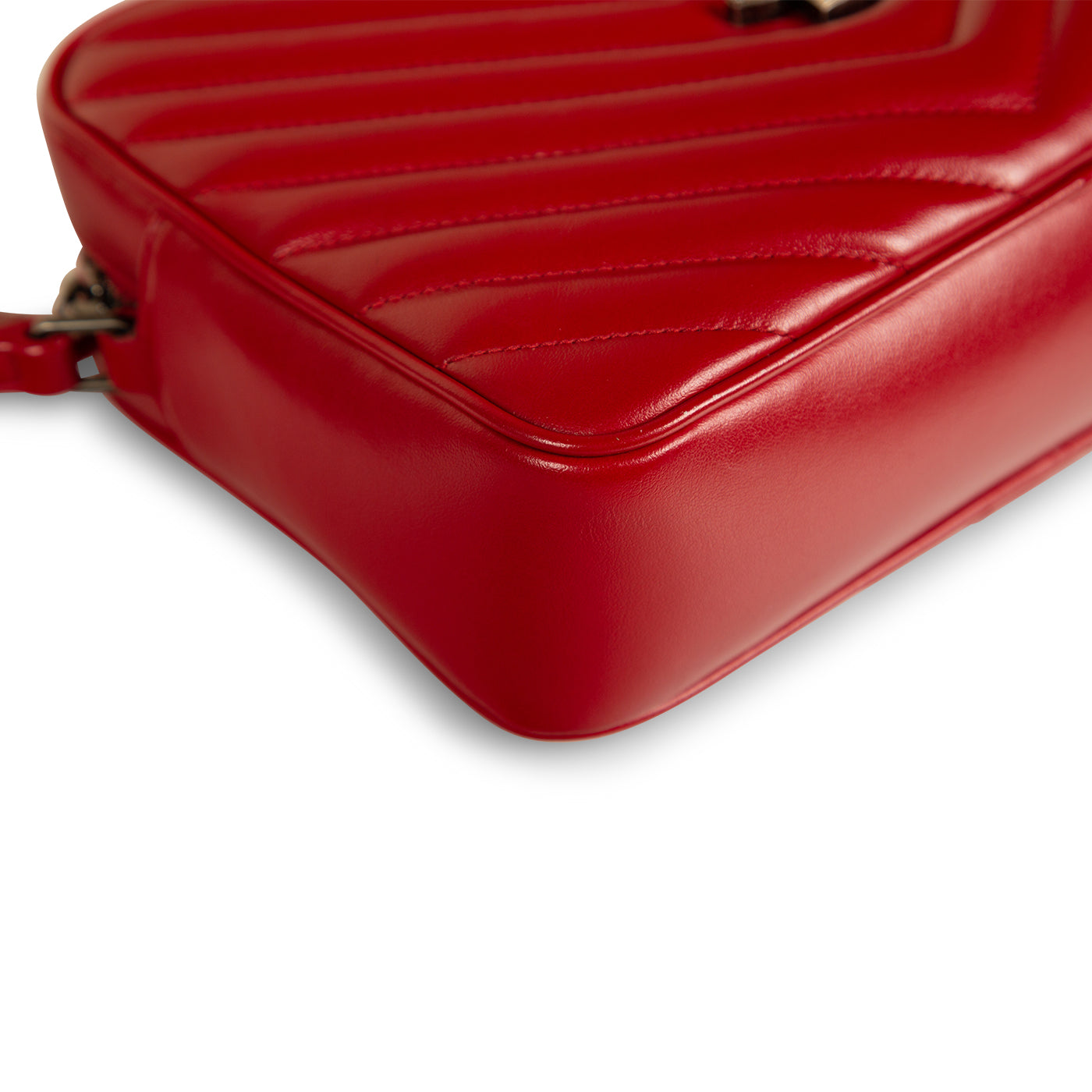 Saint Laurent Lou Lambskin Red Crossbody