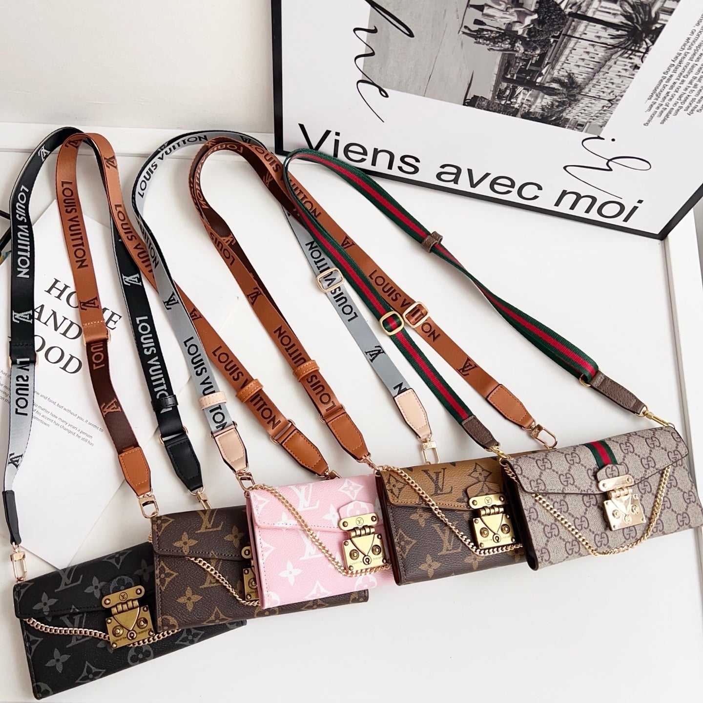 Luxury Wallet LV iPhone Case Card Holder for 1216 Pro Max Plus