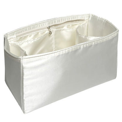 Organizer for [Sunshine Medium, Fendi] Bag Insert (Silk, Full-width Zip and Open Pocket)