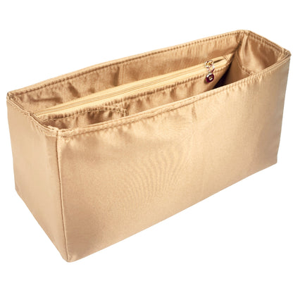 Organizer for [Sunshine Large, Fendi] Bag Insert (Silk, Full-width Zip and Open Pocket)