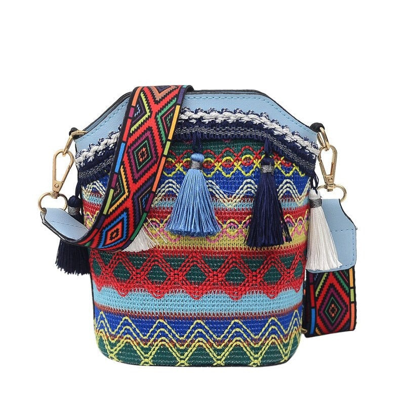 Leather Tassel Crossbody Bags
