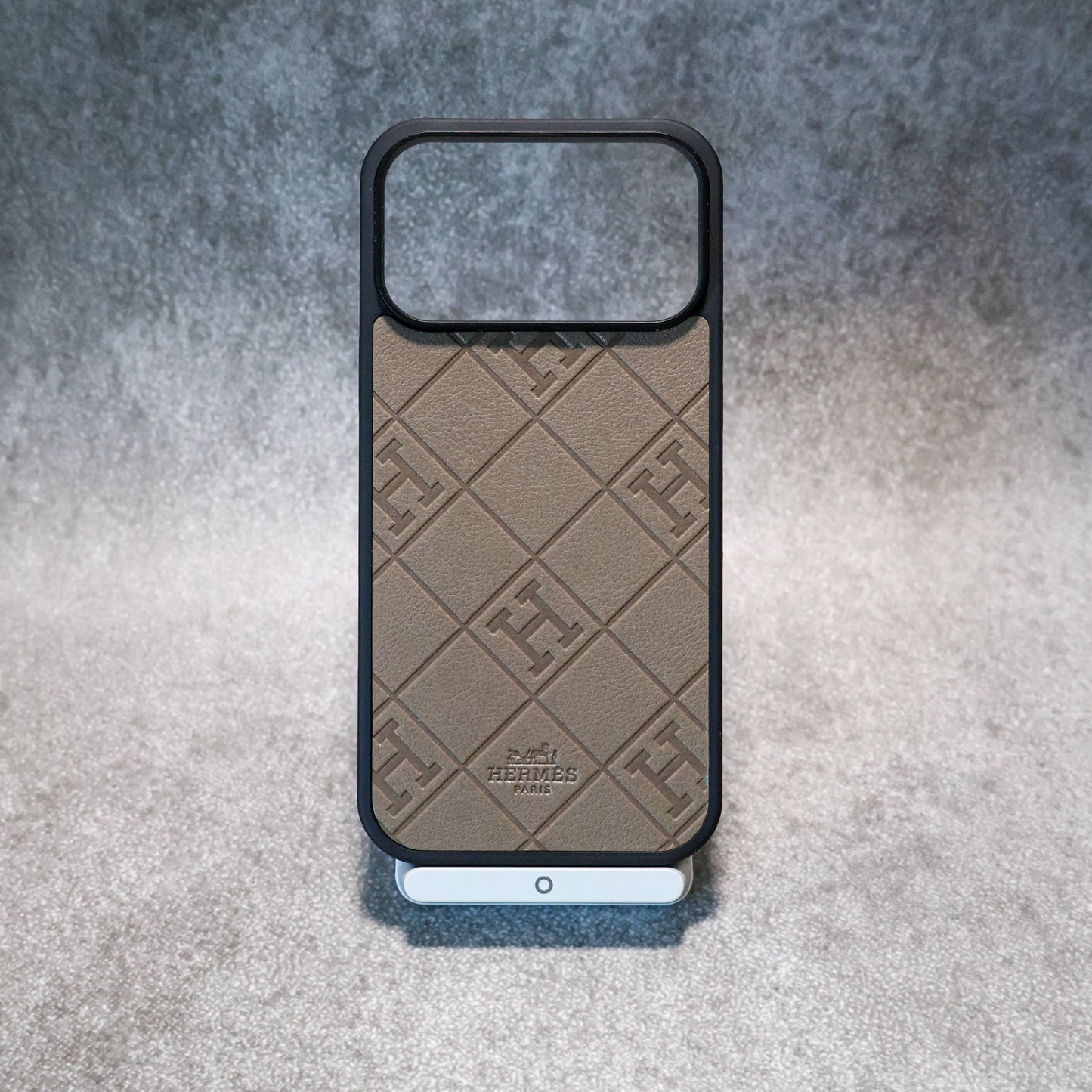 Stamped Leather Hermes iPhone Case
