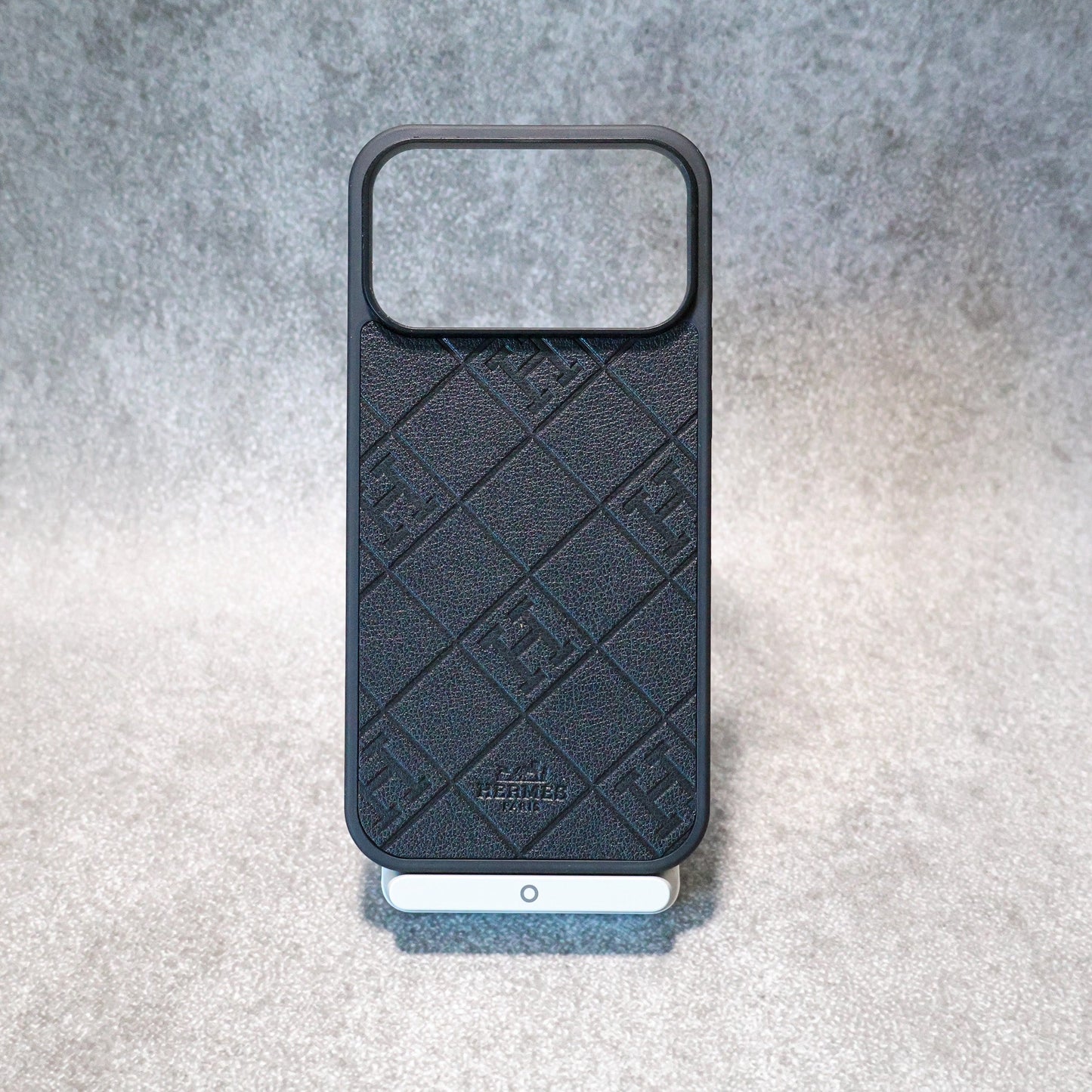Stamped Leather Hermes iPhone Case