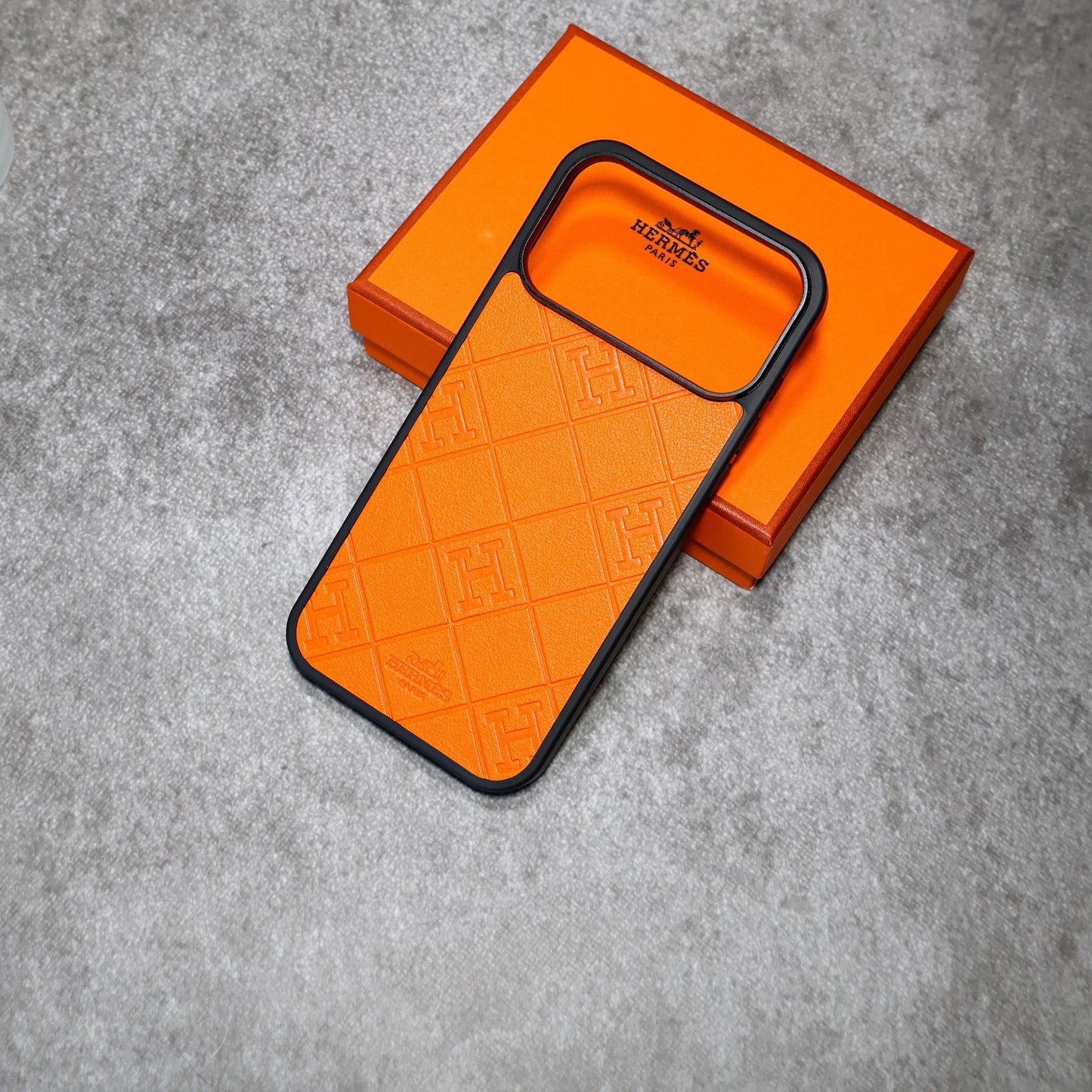 Stamped Leather Hermes iPhone Case