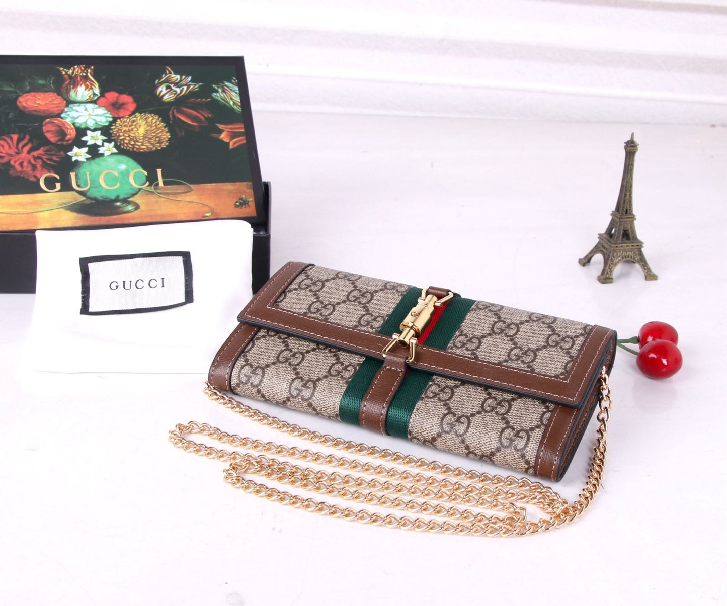 Supreme Canvas Gucci Chain Wallet Bag