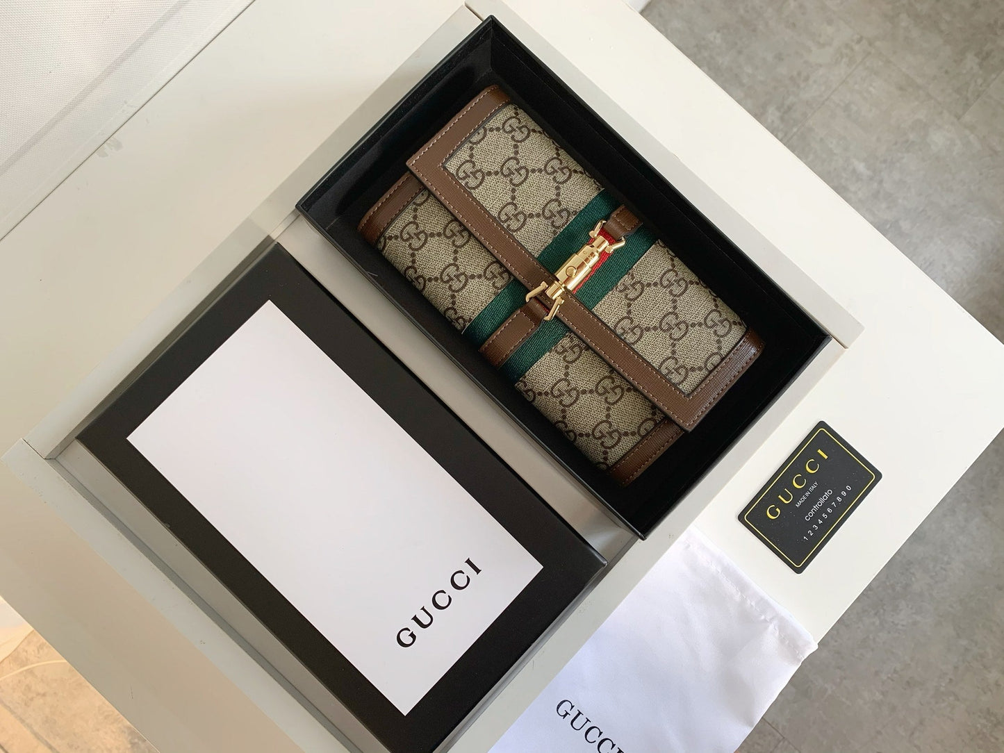 Supreme Canvas Gucci Chain Wallet Bag