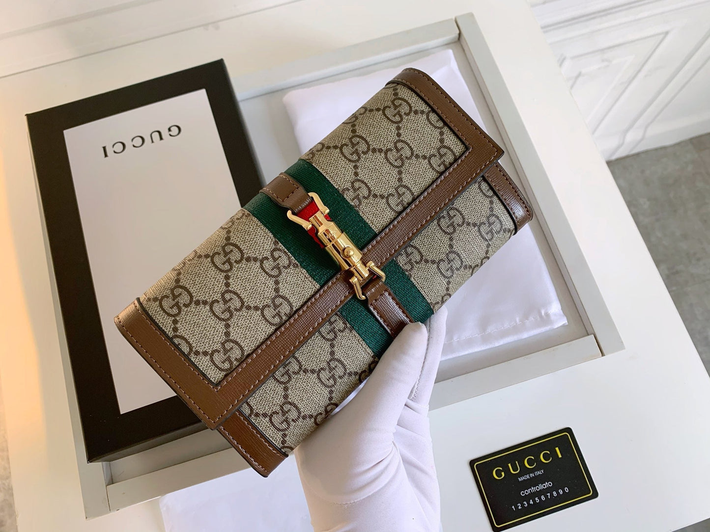 Supreme Canvas Gucci Chain Wallet Bag