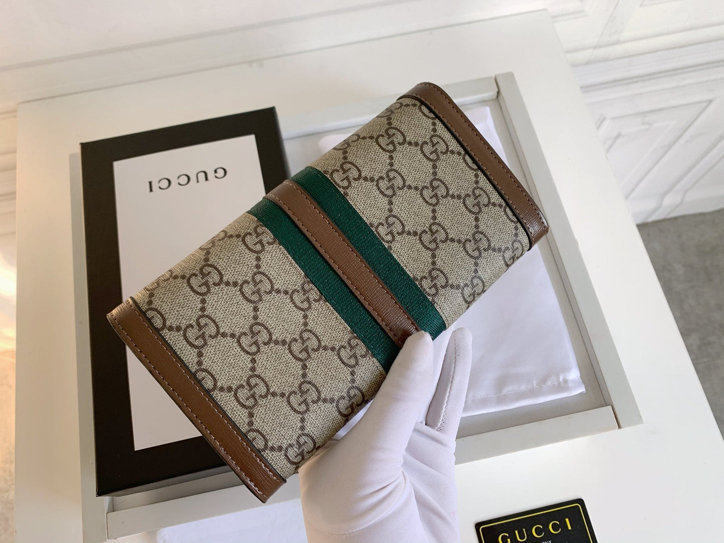 Supreme Canvas Gucci Chain Wallet Bag
