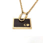 Dior Necklace Gold Plated gold Bag motif Women