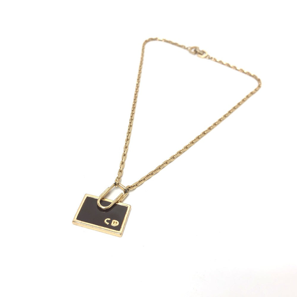 Dior Necklace Gold Plated gold Bag motif Women