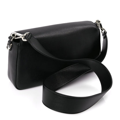 Fendi FENDI X MARC JACOBS Nappa Logo Medium Baguette Black
