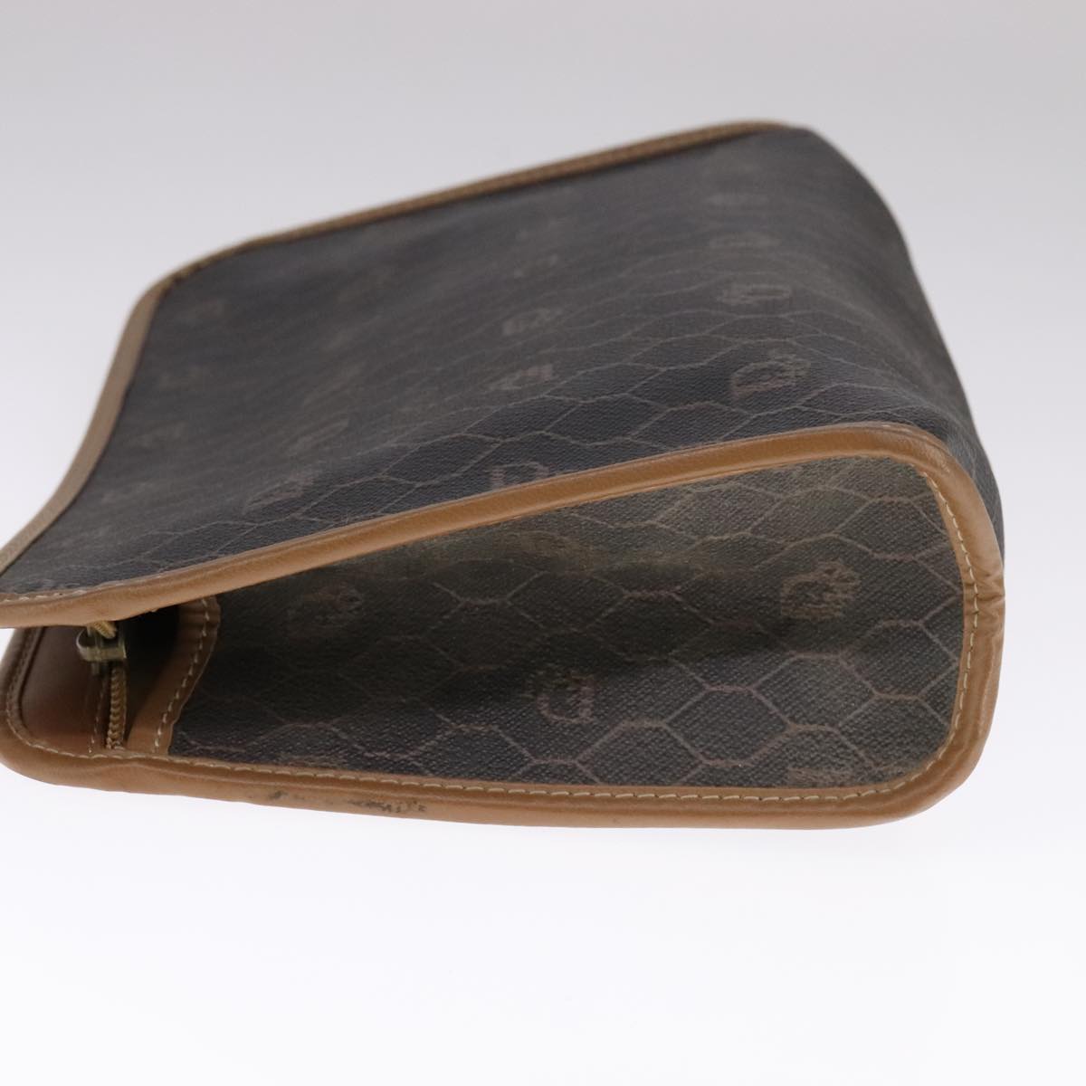 Honeycomb Canvas Crossbody Bag with Minor Wear and Tear