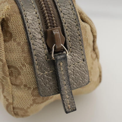Canvas Crossbody Bag with Distinctive GG Pattern