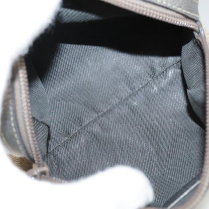Canvas Crossbody Bag with Distinctive GG Pattern