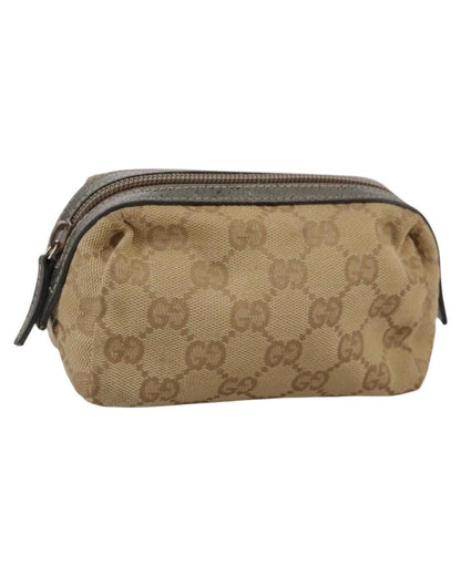 Canvas Crossbody Bag with Distinctive GG Pattern