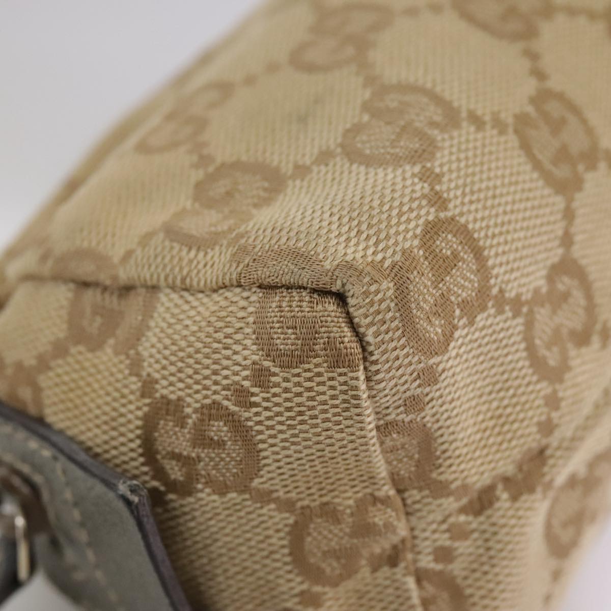 Canvas Crossbody Bag with Distinctive GG Pattern