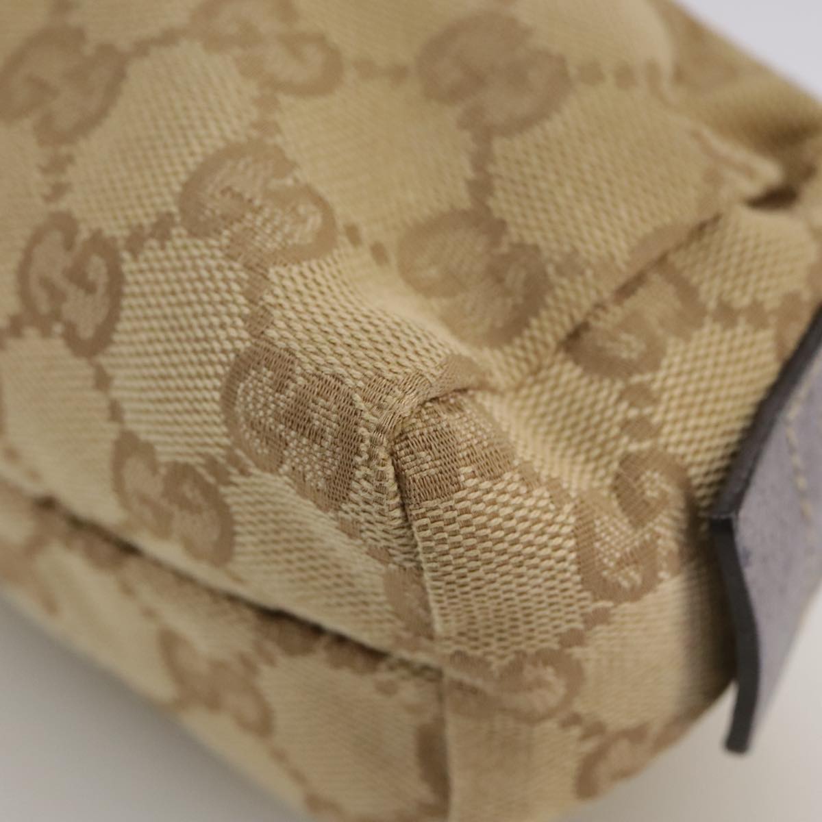 Canvas Crossbody Bag with Distinctive GG Pattern