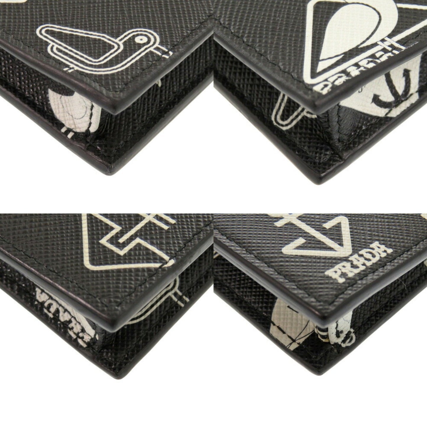 Seagull Print Leather Crossbody Bag