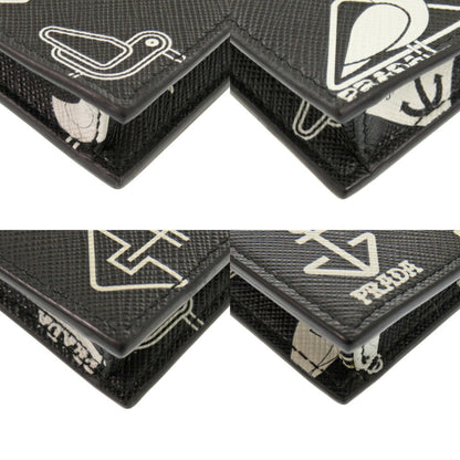 Seagull Print Leather Crossbody Bag