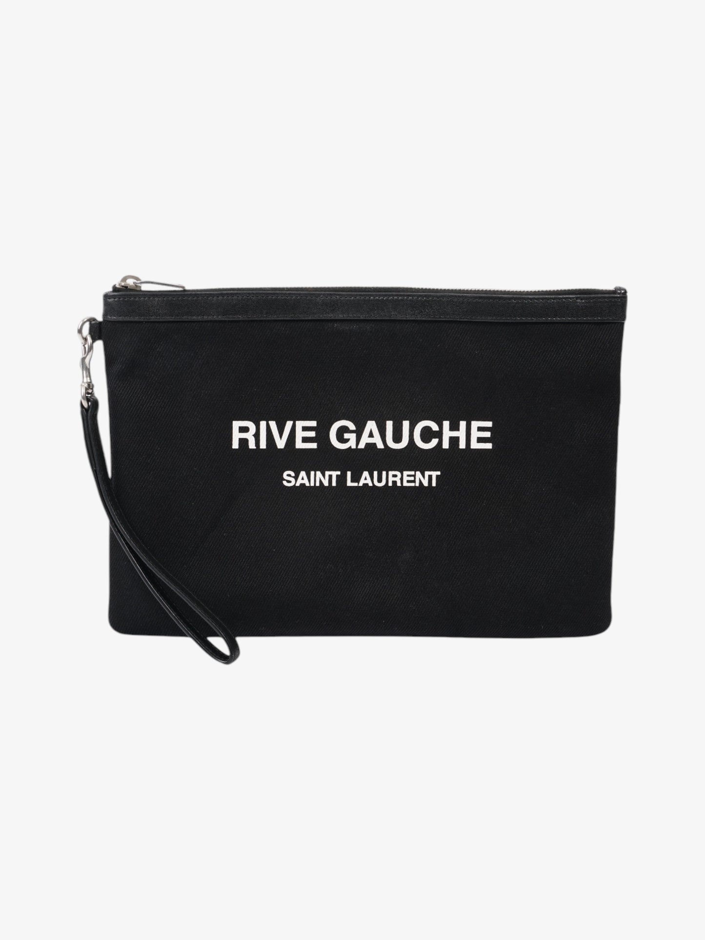Saint Laurent Canvas Black Clutch