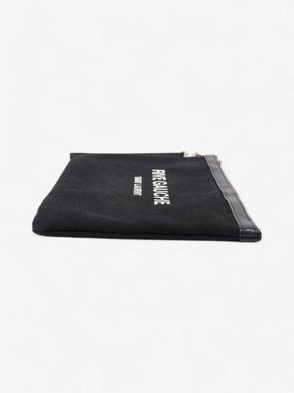 Saint Laurent Canvas Black Clutch