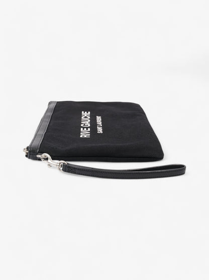 Saint Laurent Canvas Black Clutch