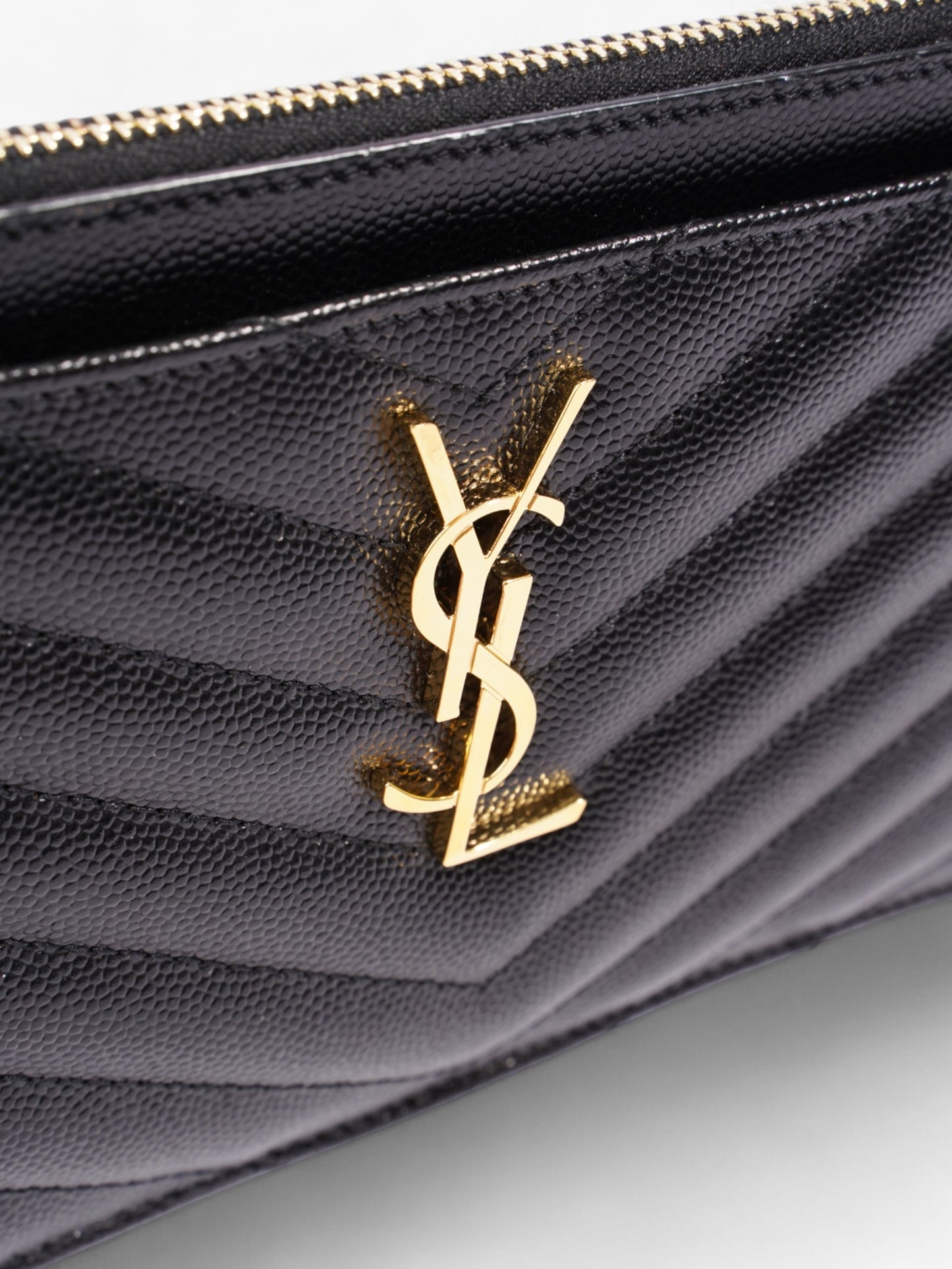 Saint Laurent Cassandre Leather Black Shoulder Bag Style 3