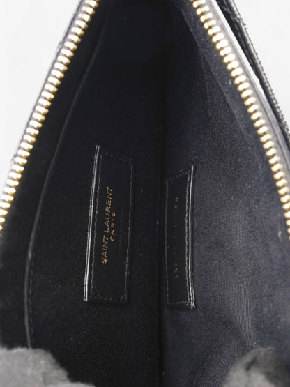 Saint Laurent Cassandre Leather Black Shoulder Bag Style 3