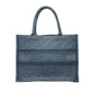 Blue Dior Medium Oblique Denim Book Tote