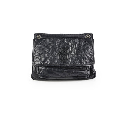 Saint Laurent Niki Large Black Leather