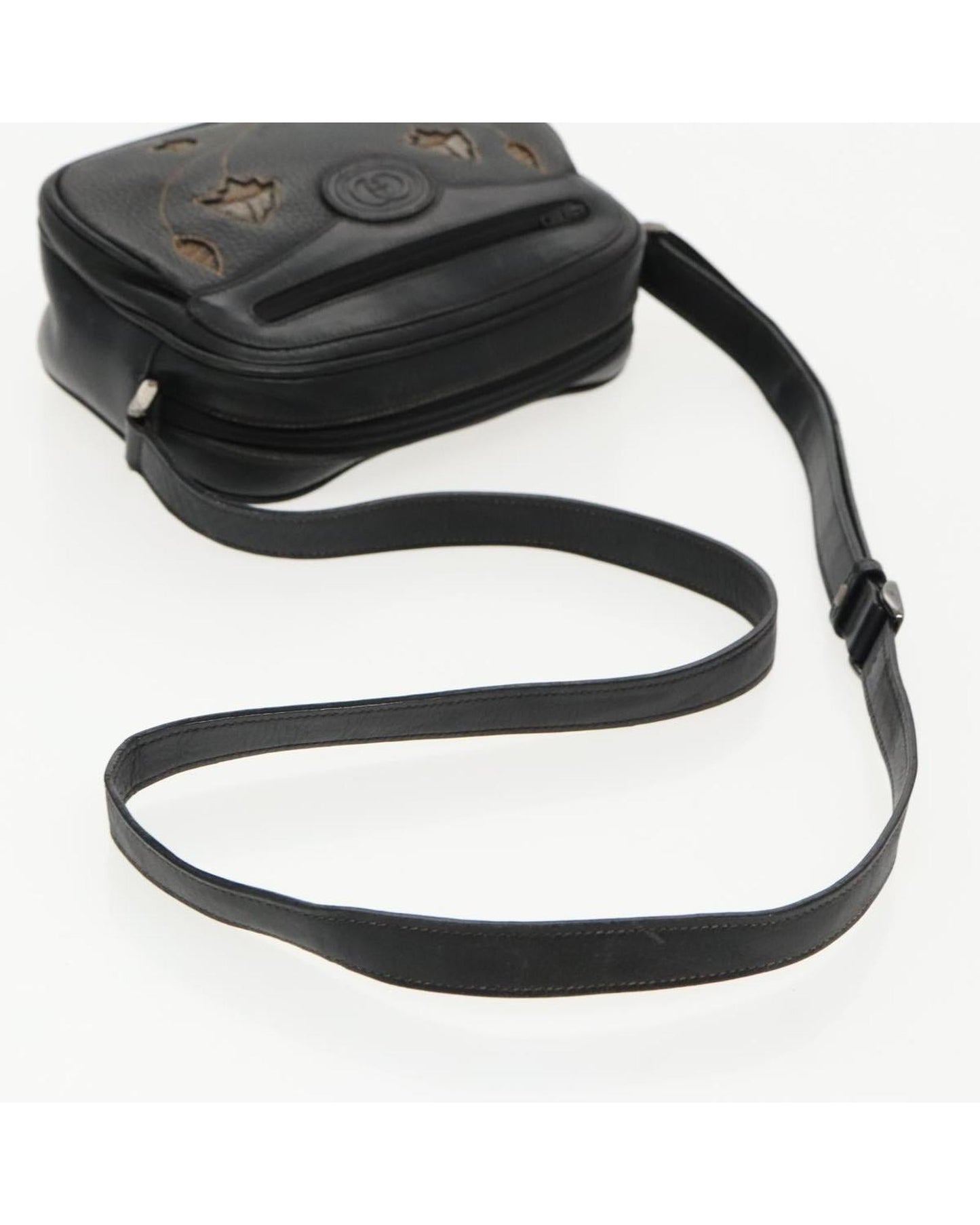 Floral Embroidered Leather Crossbody Bag