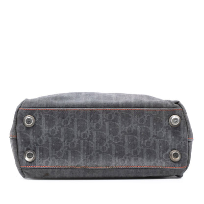 Blue Dior Diorissimo Trotter Denim Flight Tote